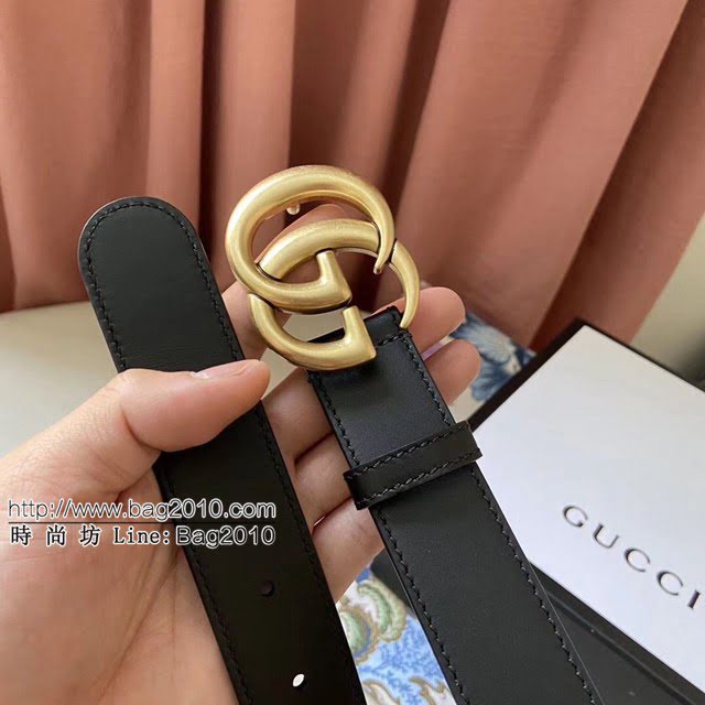 Gucci男士皮帶 古奇雙面牛皮腰帶 414516  jjp1552